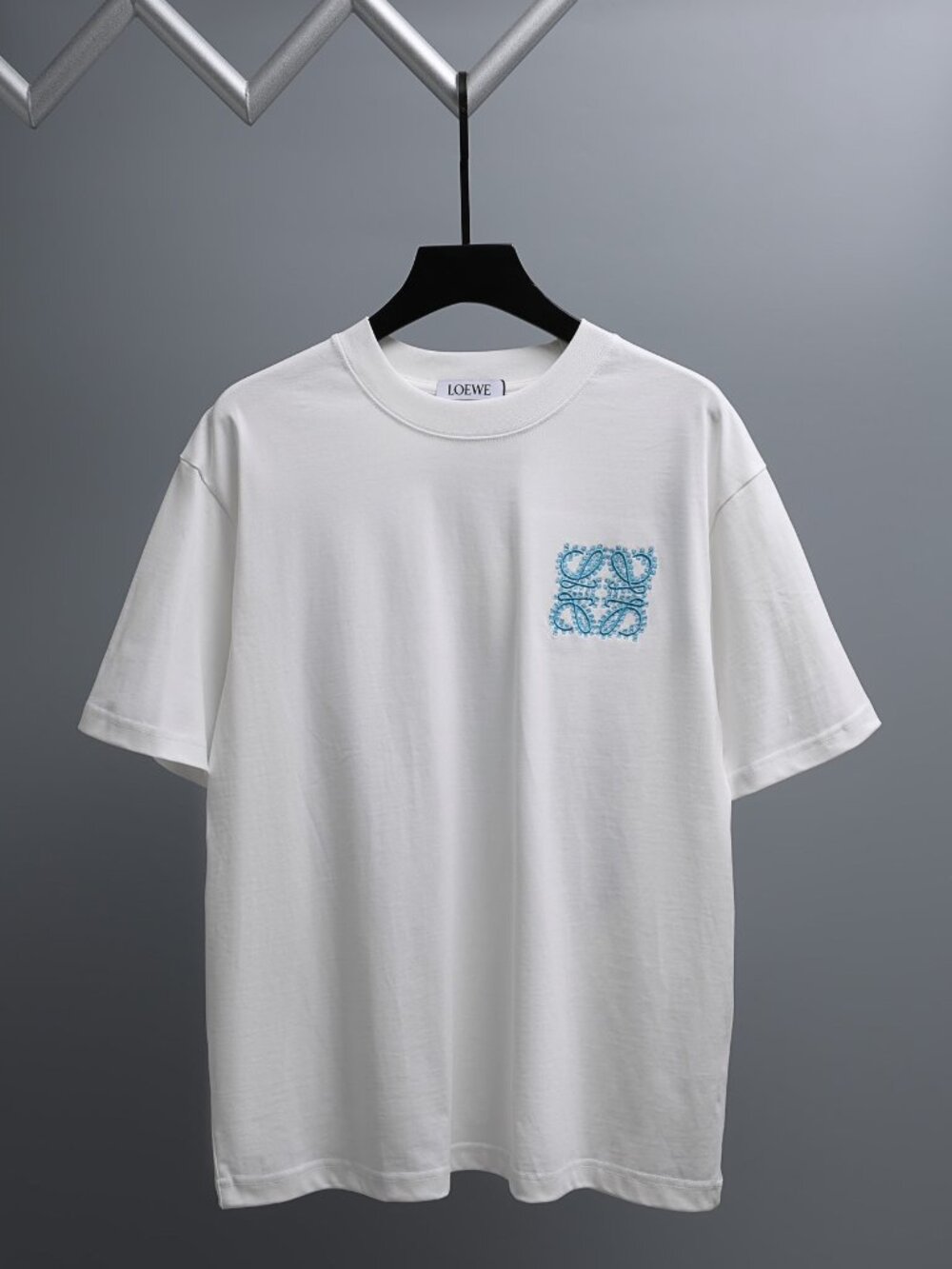 Classic Men's Loewe Casual Short-Sleeve White